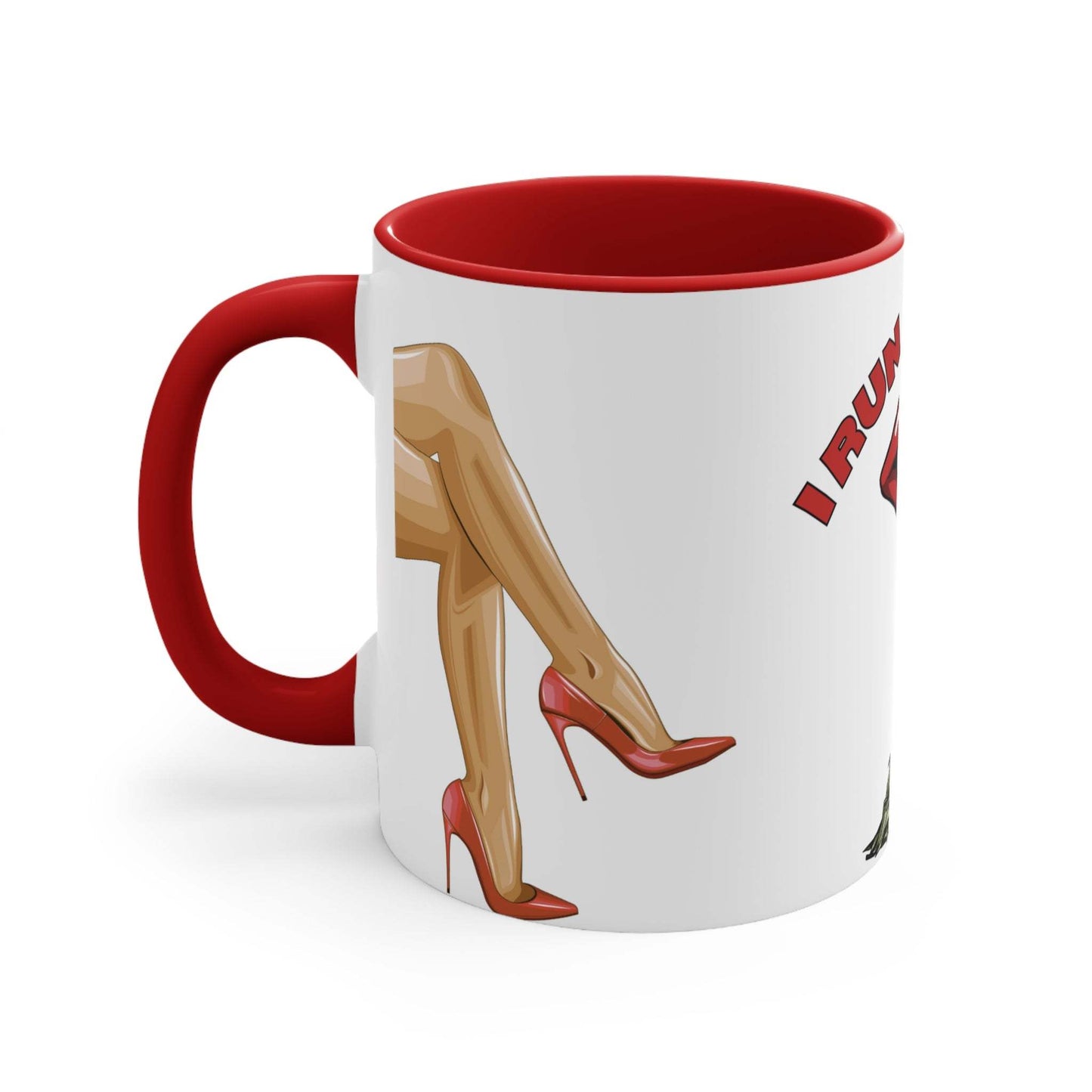 I Run This Mug - Bloody Red & Black